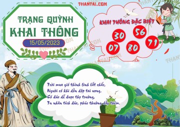 Trạng Quỳnh Khai Thông 15/05/2023