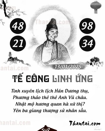 TẾ CÔNG LINH ỨNG 13/01/2025