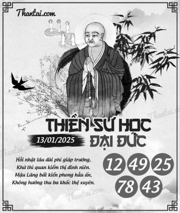 THIỀN SƯ HỌC ĐẠI ĐỨC 13/01/2025