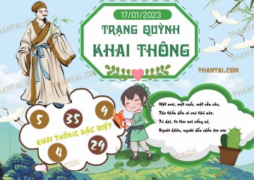 Trạng Quỳnh Khai Thông 17/01/2023