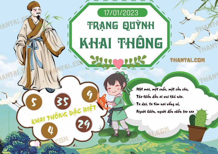 Trạng Quỳnh Khai Thông 02/01/2023