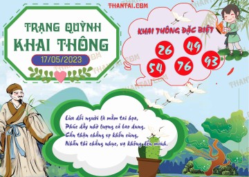 Trạng Quỳnh Khai Thông 17/05/2023