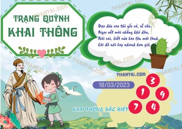 Trạng Quỳnh Khai Thông 18/03/2023