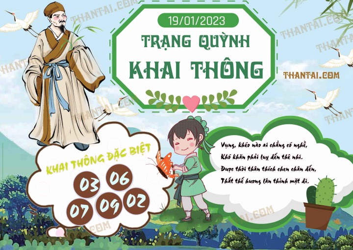 Trạng Quỳnh Khai Thông 04/01/2023