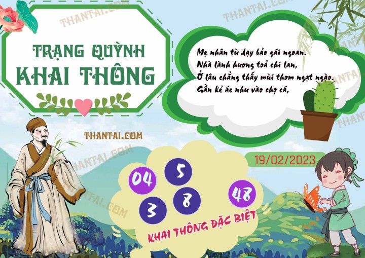 Trạng Quỳnh Khai Thông 04/02/2023