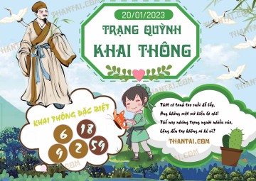 Trạng Quỳnh Khai Thông 20/01/2023