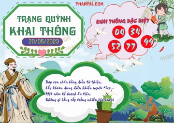 Trạng Quỳnh Khai Thông 20/05/2023