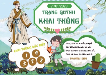 Trạng Quỳnh Khai Thông 21/01/2023