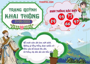 Trạng Quỳnh Khai Thông 21/05/2023