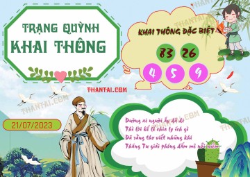 Trạng Quỳnh Khai Thông 21/07/2023