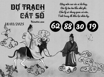 DỰ TRẠCH CÁT SỐ 18/01/2025