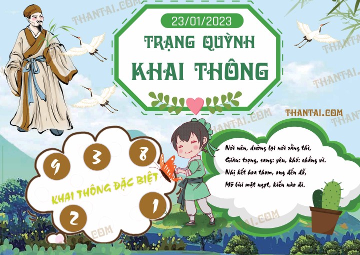 Trạng Quỳnh Khai Thông 08/01/2023