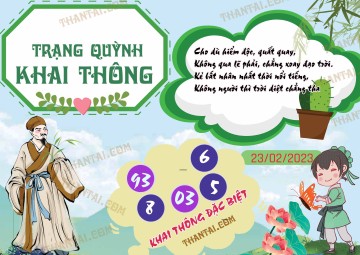 Trạng Quỳnh Khai Thông 23/03/2023