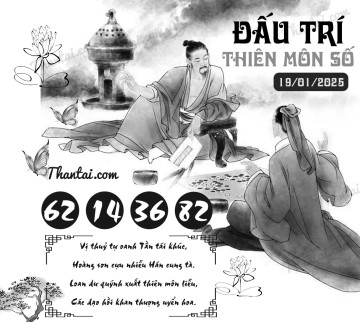 ĐẤU TRÍ THIÊN MÔN SỐ 19/01/2025