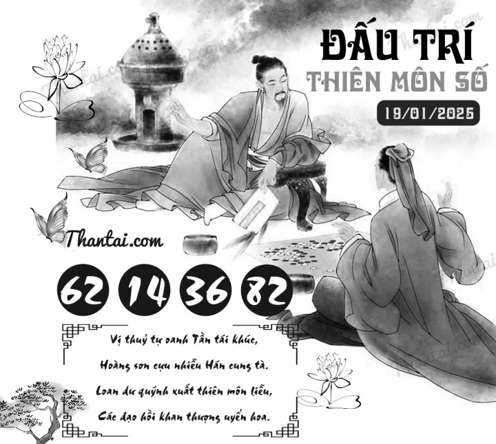 ĐẤU TRÍ THIÊN MÔN SỐ 04/01/2025