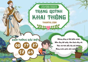 Trạng Quỳnh Khai Thông 23/08/2023