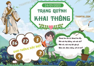 Trạng Quỳnh Khai Thông 24/01/2023