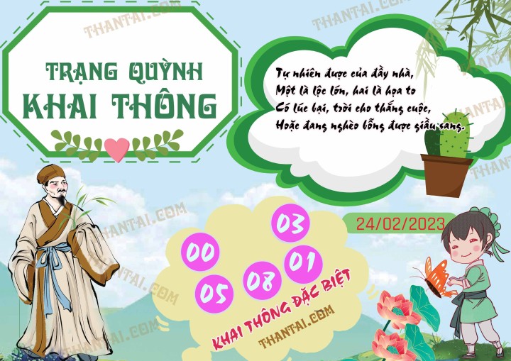Trạng Quỳnh Khai Thông 09/02/2023
