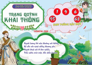 Trạng Quỳnh Khai Thông 24/05/2023