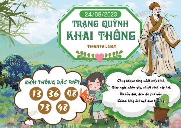 Trạng Quỳnh Khai Thông 24/08/2023