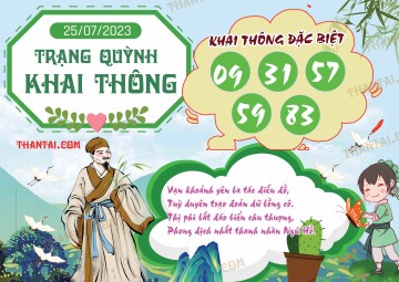 Trạng Quỳnh Khai Thông 25/07/2023