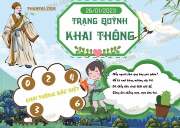 Trạng Quỳnh Khai Thông 26/01/2023