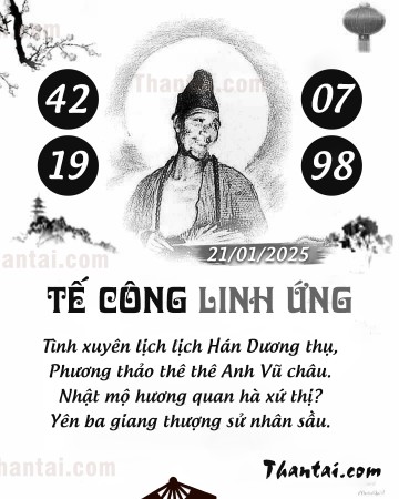 TẾ CÔNG LINH ỨNG 21/01/2025