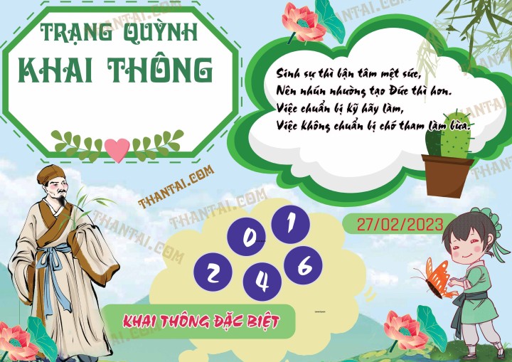 Trạng Quỳnh Khai Thông 12/02/2023