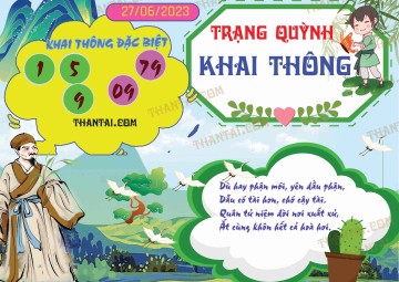 Trạng Quỳnh Khai Thông 27/06/2023