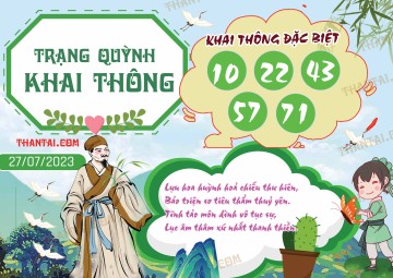 Trạng Quỳnh Khai Thông 27/07/2023