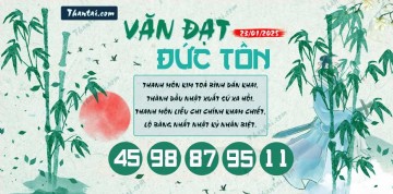 Văn Đạt Đức Tôn 23/01/2025