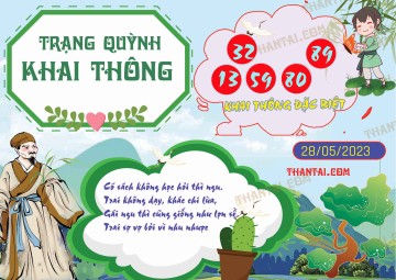 Trạng Quỳnh Khai Thông 28/05/2023