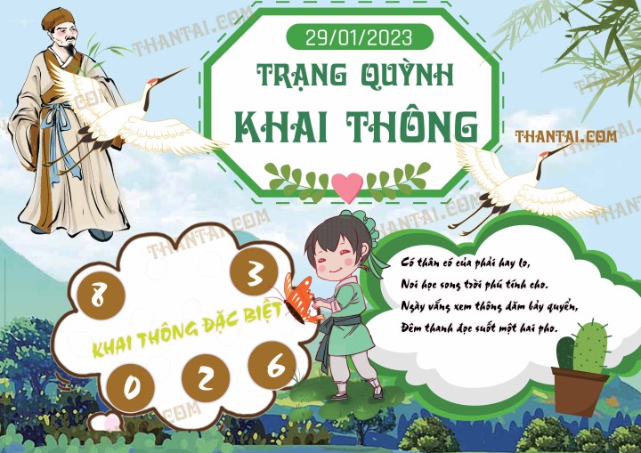 Trạng Quỳnh Khai Thông 14/01/2023
