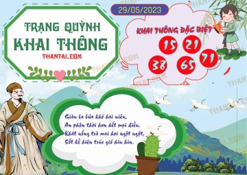 Trạng Quỳnh Khai Thông 29/05/2023