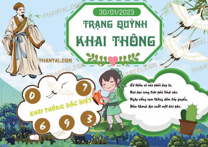 Trạng Quỳnh Khai Thông 15/01/2023