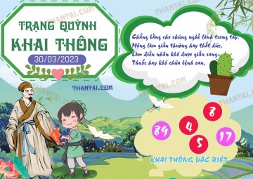 Trạng Quỳnh Khai Thông 30/03/2023