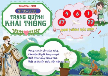 Trạng Quỳnh Khai Thông 31/05/2023