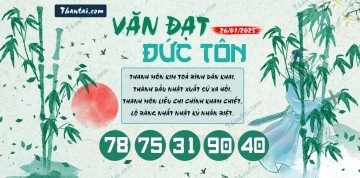 Văn Đạt Đức Tôn 26/01/2025
