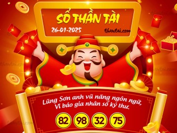 SỔ THẦN TÀI 26/01/2025