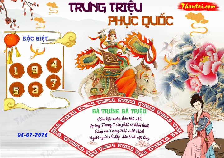 Trưng Triệu Phục Quốc 19/01/2023