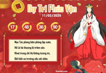 DỰ TRI PHÚC VẬN 11/02/2025