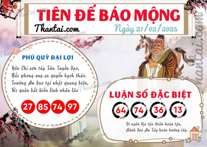 Tiên Đế Báo Mộng 11/02/2025