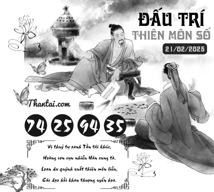 ĐẤU TRÍ THIÊN MÔN SỐ 11/02/2025