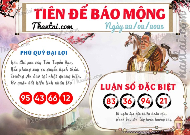 Tiên Đế Báo Mộng 11/02/2025