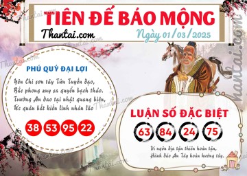 Tiên Đế Báo Mộng 01/03/2025