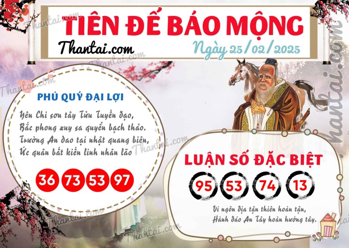 Tiên Đế Báo Mộng 11/02/2025