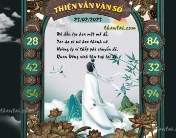 THIÊN VĂN VẬN SỐ 25/02/2025