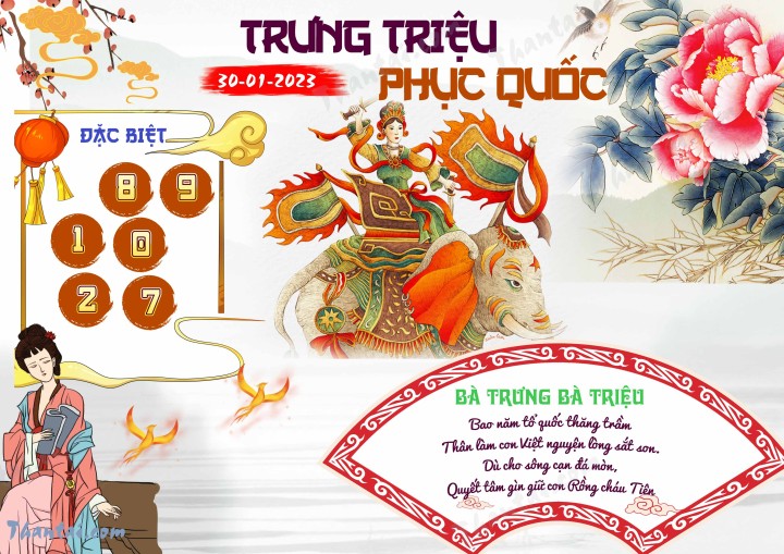 Trưng Triệu Phục Quốc 15/01/2023