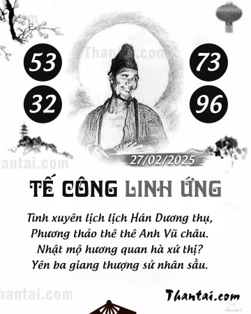 TẾ CÔNG LINH ỨNG 27/02/2025