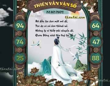 THIÊN VĂN VẬN SỐ 28/02/2025